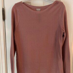 Chico's Dusty Rose Boatneck Sweater - Size S